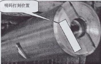 主銷標識位置